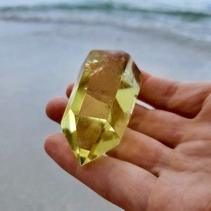 Genuine Pure Citrine Crystal. Unheated Citrine, High Altitude natural Citrine.